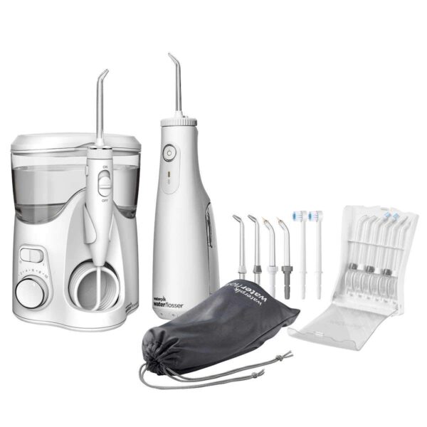 Waterpik Ultra Plus + combo inalámbrico Select Waterflosser