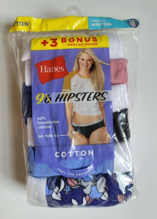 Paquete de 10 calzones para dama talla 8 marca Hanes – Segunda que Barato