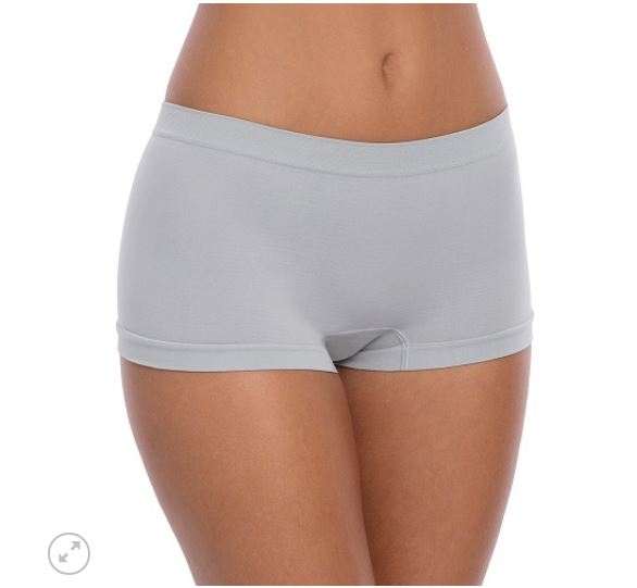 Paquete de 6 calzones corte brief para dama Talla 9. Marca Hanes