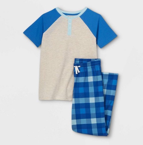 Pantalones De Camisa De Otoño Conjunto de pijama familiar de 2 piezas con  cuello redondo estampado azul para padres e hijos traje diario Ygjytge Papá  Azul S para Hombre