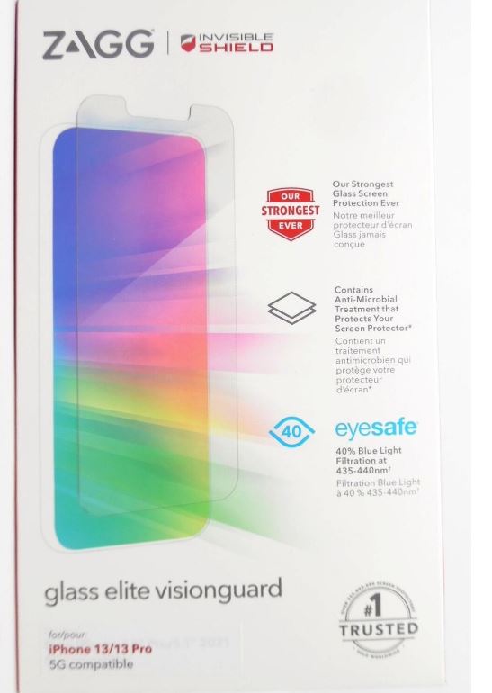 Protector de Pantalla ZAGG Elite Vision Guard+ iPhone 13/13 Pro