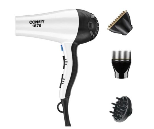 Secador de cabello con accesorios, Blanco - Conair