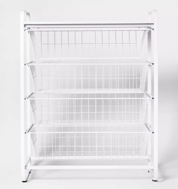 Mueble organizador de 4 niveles color blanco - Brightroom