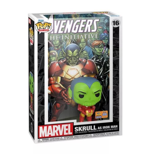 ¡Funko POP! Portada del cómic: Marvel - Skrull como Iron Man