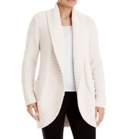 Sueter largo cardigan blanco para dama talla L XL marca Luxury Segunda que Barato