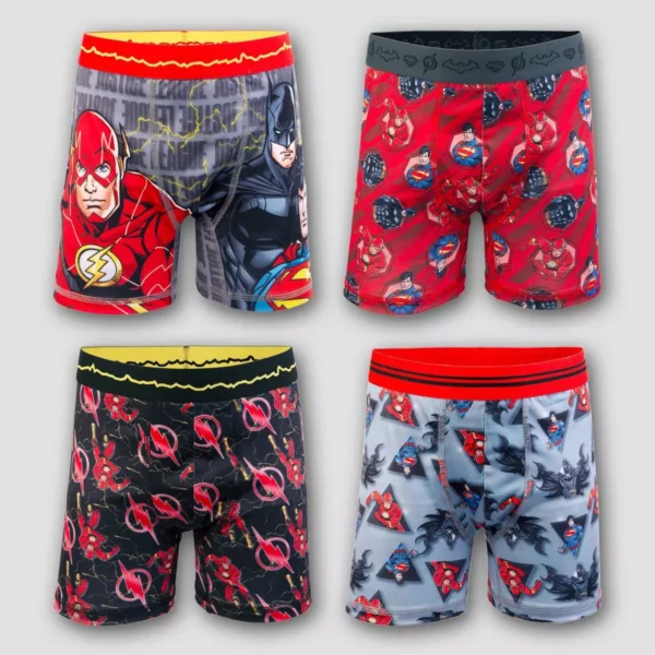 Paquete de 4 calzones para niño talla 10 The Flash  - DC Comics