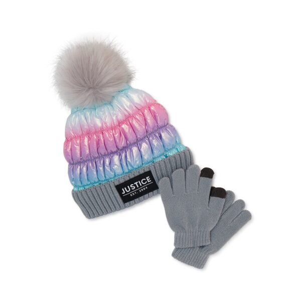 Juego de Gorro y Guantes para invierno marca Justice