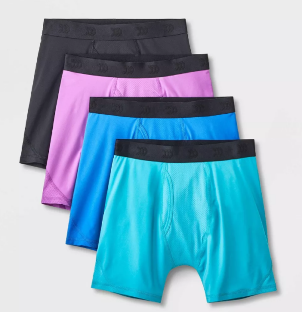 Paquete de 4 boxer de malla para niños Talla 10-12 - All In Motion™