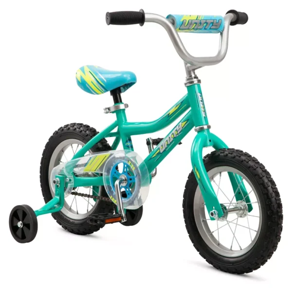 Bicicleta infantil unisex de 12" color azul verdoso -Pacific Unity