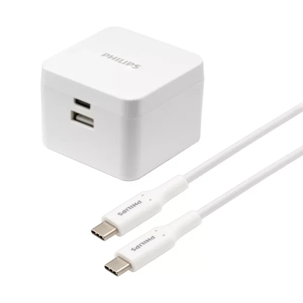 Kit de carga para celular de 67,5 W con cable de 6 pies-  GaN de CA Philips