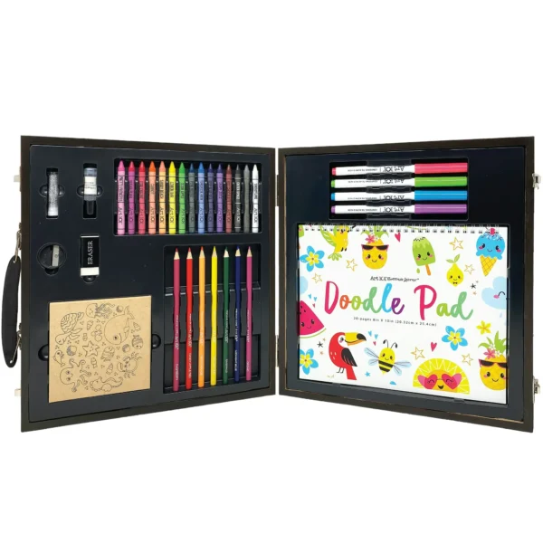 Kit de crayones. colores y herramientas artísticas de dibujo para niño - Art 101