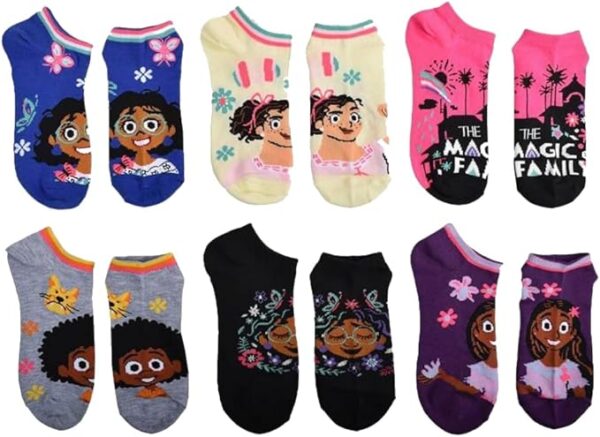 Paquete de 6 calcetines para niña talla S/M de la película Encanto