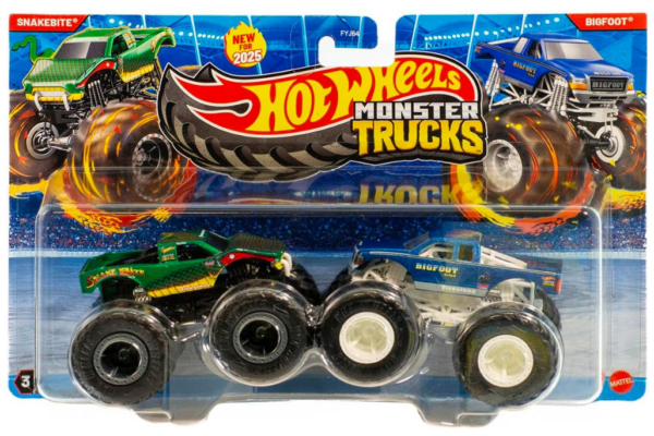 Carritos Hot Wheels Monster Trucks, Snake Bite Vs Bigfoot