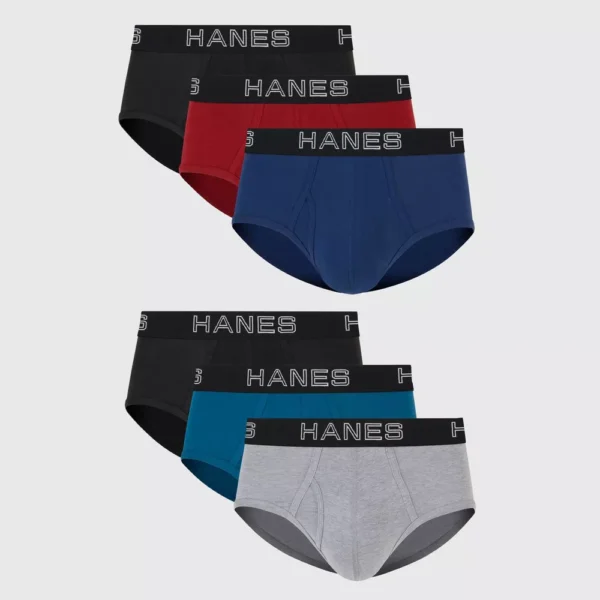 Paquete de 6 calzones para caballero talla S marca Hanes