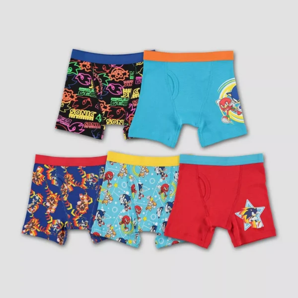 Paquete de 4 calzones tipo bóxers para niño talla 4 de Sonic the Hedgehog