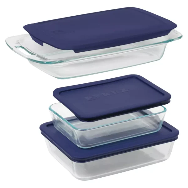 Juego de Toppers (6 piezas) de vidrio para hornear - Pyrex