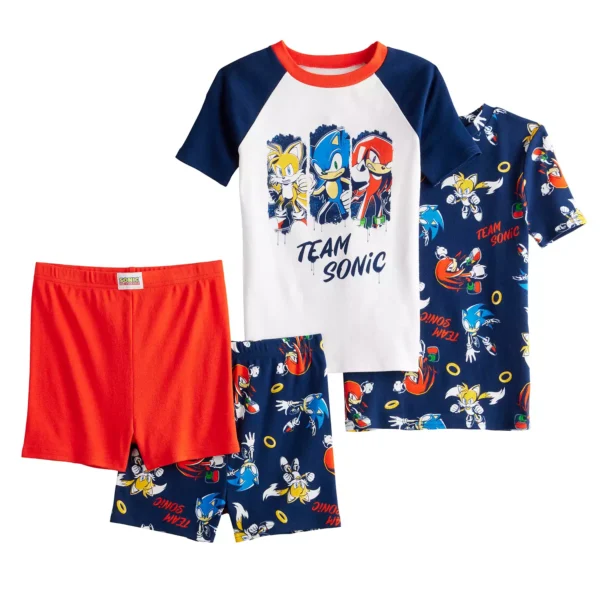 Conjunto de pijama para niño de 4 piezas talla 4 - Sonic the Hedgehog