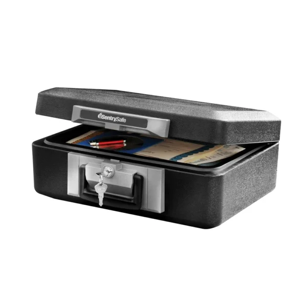 Caja de seguridad SentrySafe 1160 resistente al fuego con cerradura y llave 0,25cu.Ft.