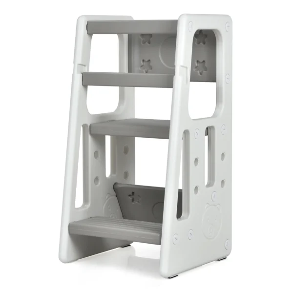 Escalera ajustable para niños color gris marca Costway