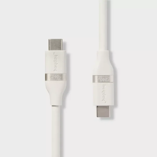 Cable de carga rápida USB-C a USB-C de 6' de silicona - Heyday